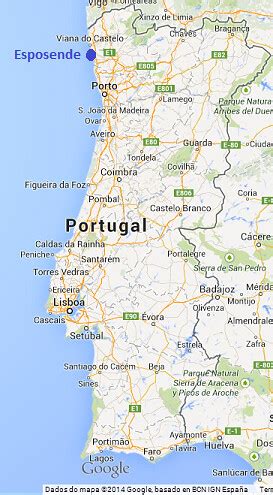 mapa portugal esposende
